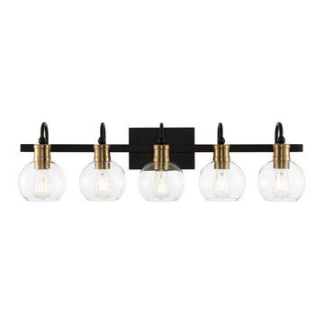 Marais Iron/Glass Rustic Vintage LED Vanity Light